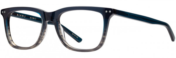 Alan J Alan J AJ-128 Eyeglasses, Blue / Smoke