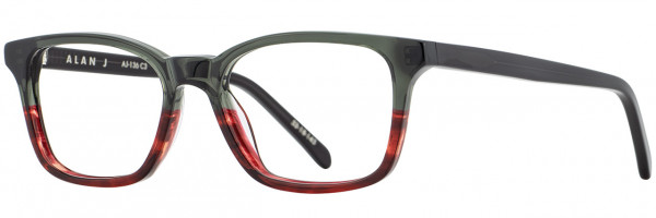 Alan J Alan J AJ-136 Eyeglasses, Charcoal / Merlot