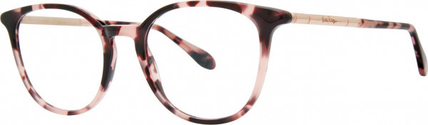 Lilly Pulitzer Reese Eyeglasses, Pink Tortoise