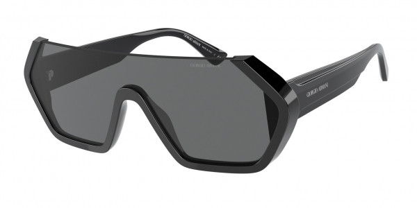 Giorgio Armani AR8148 Sunglasses, 500187 BLACK (BLACK)