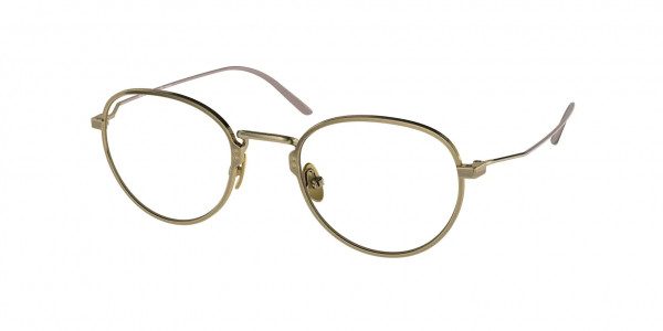 Prada PR 50YV Eyeglasses, 06Q1O1 SATIN PALE GOLD (GOLD)