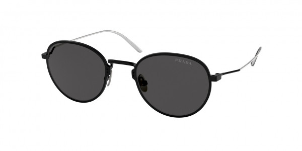 Prada PR 53WS Sunglasses, 04Q5S0 MATTE BLACK DARK GREY (BLACK)