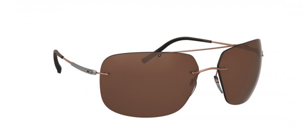 Silhouette Active Adventurer 8706 Sunglasses, 6140 SLM Brown