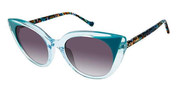 Betsey Johnson BOSSY Sunglasses, BLUE