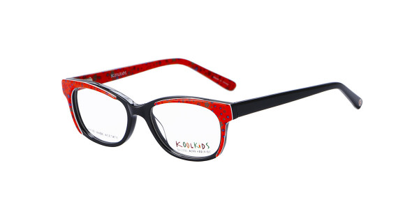Alpha Viana K-2555 Eyeglasses, C1 - Red/Black