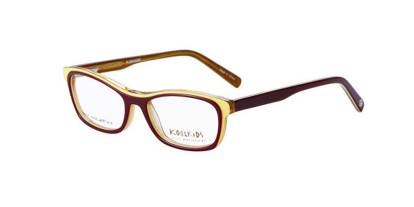 Alpha Viana K-2558 Eyeglasses, C3 - D.Burg/Yellow/L.Brown
