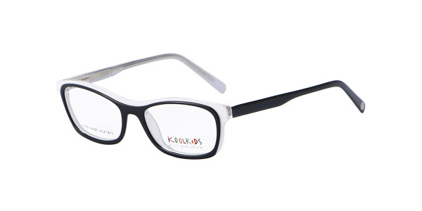 Alpha Viana K-2558 Eyeglasses, C1 - Black/White/Crystal