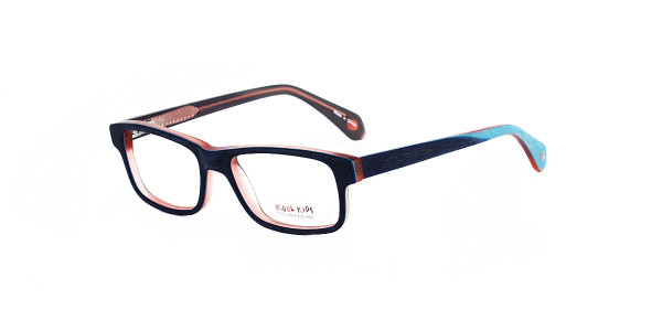 Alpha Viana K-2562 Eyeglasses, C2 - D.Blue/L.Blue/Orange