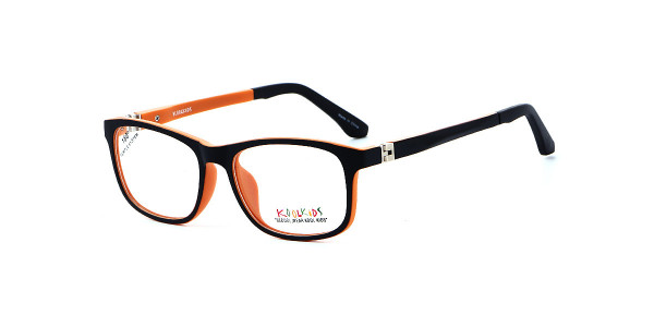 Alpha Viana K-2566 Eyeglasses, C1- matte blk/ orange