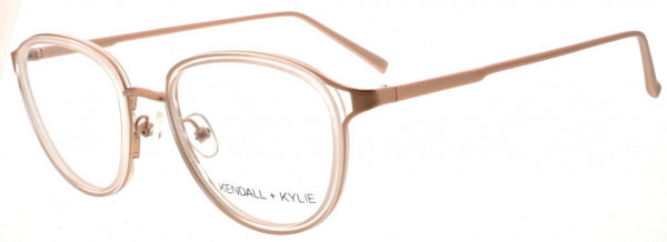 KENDALL + KYLIE BEVERLY Eyeglasses, satin rose gold/blush cloud