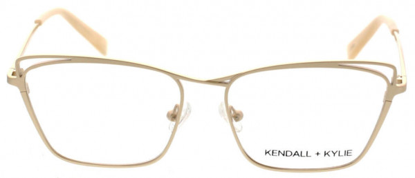 KENDALL + KYLIE HATTIE Eyeglasses, Satin Light Gold/Shiny Light Gold