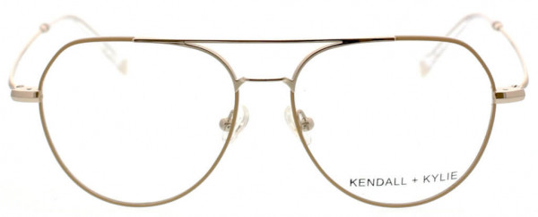 KENDALL + KYLIE GABBY Eyeglasses, Shiny Cream/Shiny Light Gold