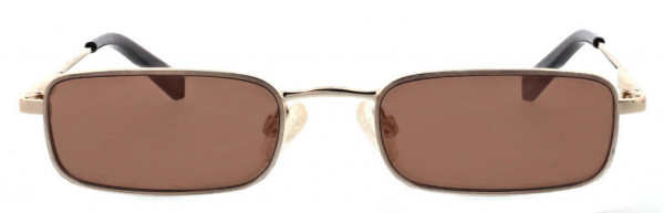KENDALL + KYLIE Lancer Sunglasses, Shiny Light Gold/Solid Brown with Flash
