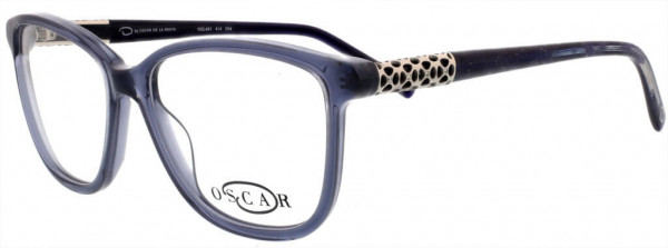 O by Oscar de la Renta OSL465 Eyeglasses, 414 Crystal Slate