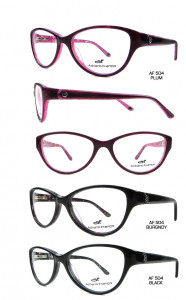 Hana AF 504 Eyeglasses, Plum