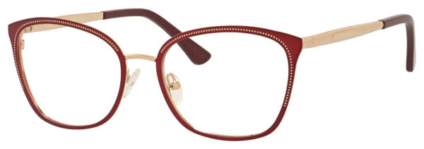 Scott & Zelda SZ7448 Eyeglasses, Burgundy/Gold