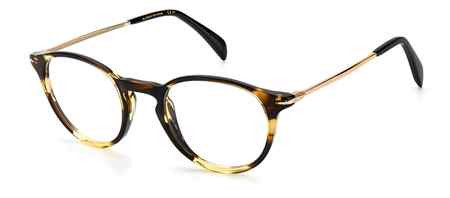 David Beckham DB 1049 Eyeglasses, 0EX4 BRW HORN