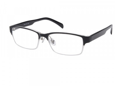 Amadeus A976 Eyeglasses, Black Over Crystal