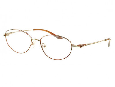 Amadeus AL21 Eyeglasses, Brown/ Gold