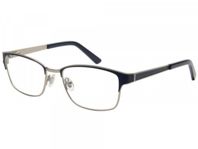 Amadeus A1024 Eyeglasses, Blue Over Silver