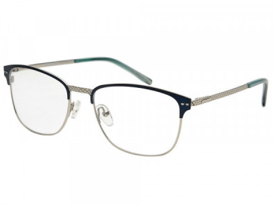 Amadeus A1014 Eyeglasses, Matte Silver With Blue