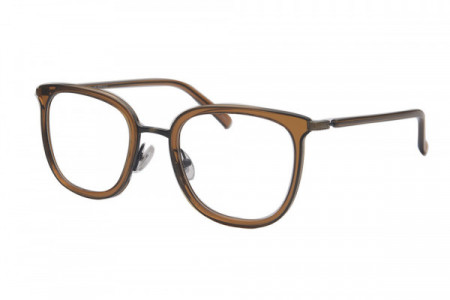 Amadeus A1007 Eyeglasses, Brown Zyl Over Antique Dold Metal