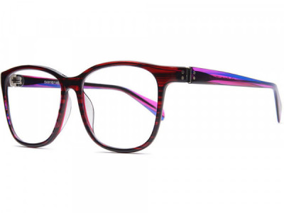 Milk Tatum Eyeglasses, Purple Stripe
