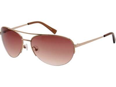 Heat HS0222 Sunglasses, Gold Frame With Brown Fade Lens
