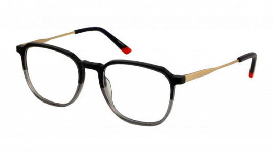 PSYCHO BUNNY PB 103 Eyeglasses, 1-BLK/GRY/CRYST.