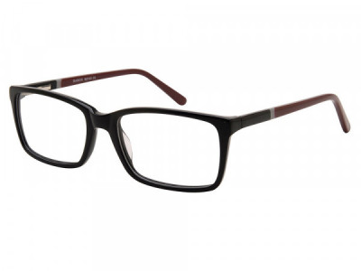 Baron BZ123 Eyeglasses, Shiny Black