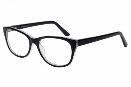 Baron BZ121 Eyeglasses, Shiny Black Over Crystal