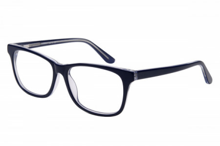 Baron BZ115 Eyeglasses, Navy Blue Over Crystal