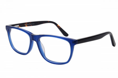 Baron BZ114 Eyeglasses, Blue with Tortoise Temple