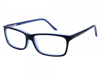 Baron BZ102 Eyeglasses, Navy Over Light Blue Crystal