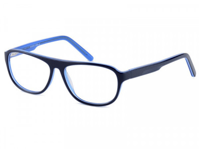 Baron BZ99 Eyeglasses, Navy Over Light Blue Crystal