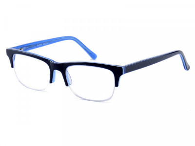 Baron BZ94 Eyeglasses, Navy Over Light Blue Crystal