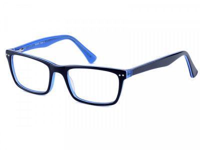 Baron BZ84 Eyeglasses, Navy Over Light Blue Crystal