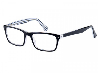 Baron BZ84 Eyeglasses, BlackOver Crystal Stripe