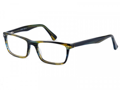 Baron BZ83 Eyeglasses, Forest Green Marblewood