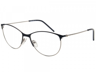 Baron 5297 Eyeglasses, Matte Sliver With Matte Black