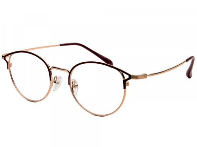 Baron 5292 Eyeglasses, GLD/RED