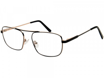 Baron 5291 Eyeglasses, Black Over Gold