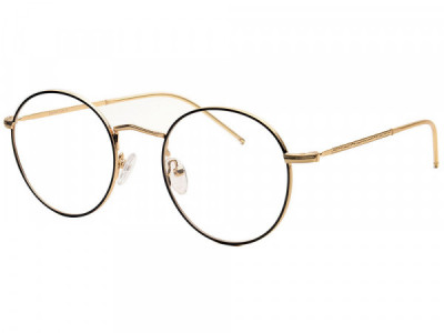 Baron 5289 Eyeglasses, Gold With Black On Rim