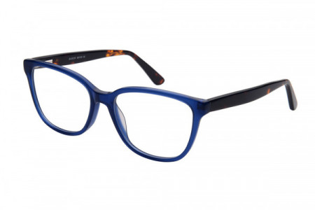 Baron BZ130 Eyeglasses, Shiny Blue With Tortoise Temple
