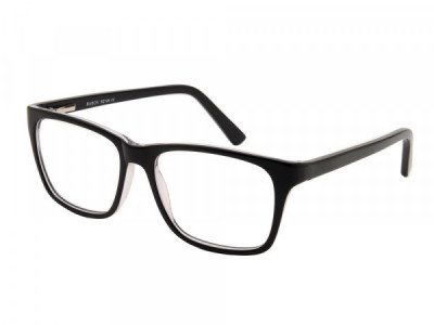 Baron BZ126 Eyeglasses, Black Over Crystal