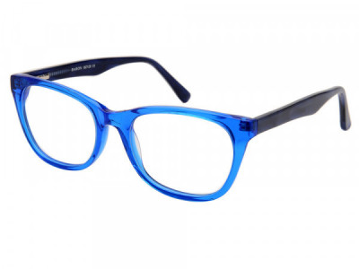 Baron BZ125 Eyeglasses, Crystal Blue/ Blue Marble Temple