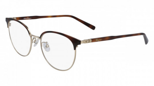 Ferragamo SF2201 Eyeglasses, (723) GOLD/TORTOISE