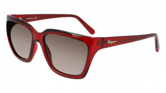 Ferragamo SF1018S Sunglasses, (655) CRYSTAL WINE