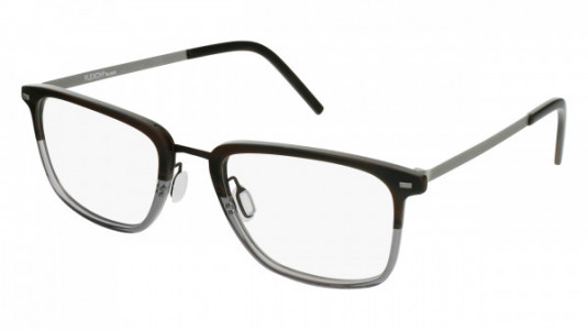 Flexon FLEXON B2023 Eyeglasses, (221) BROWN HORN GRADIENT