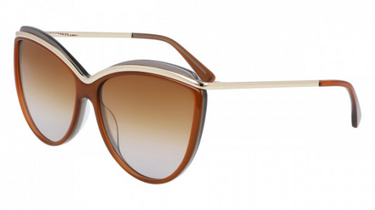 Longchamp LO676S Sunglasses, (234) CARAMEL/GREY